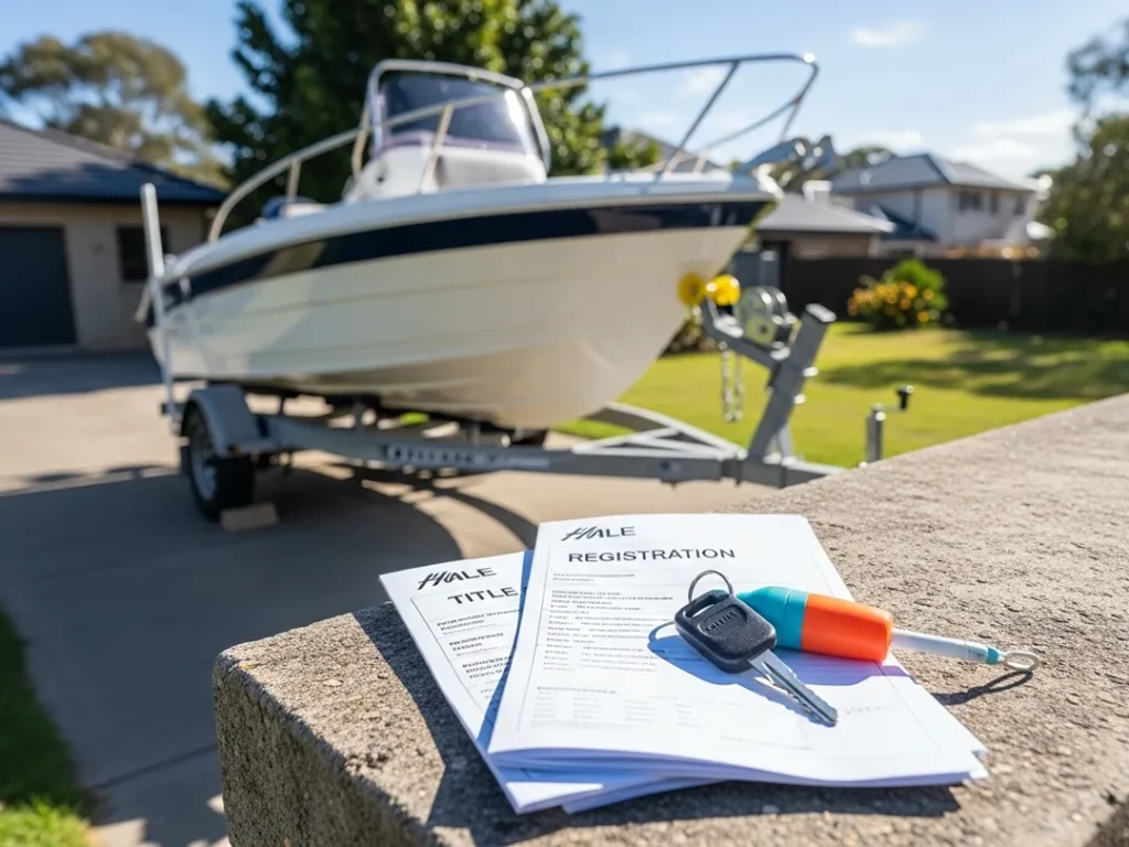 boat trailer titles registration documents