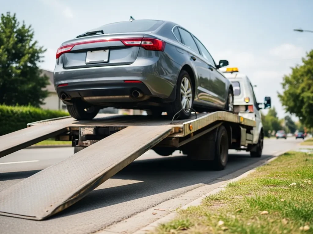 car being towed lien financial encumbrance