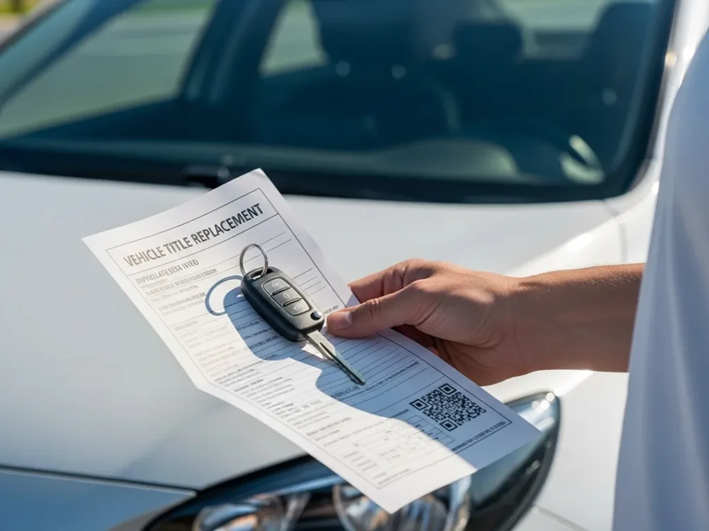 duplicate vehicle title replacement documents with keys