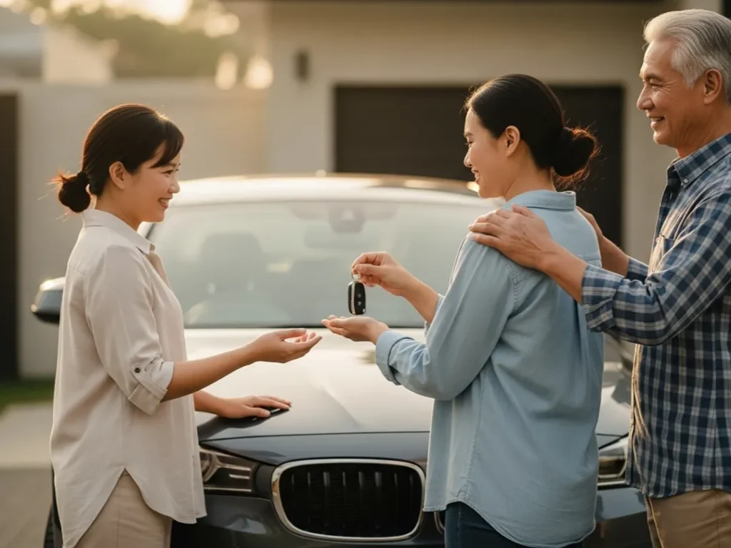 inherited vehicle title family key handoff