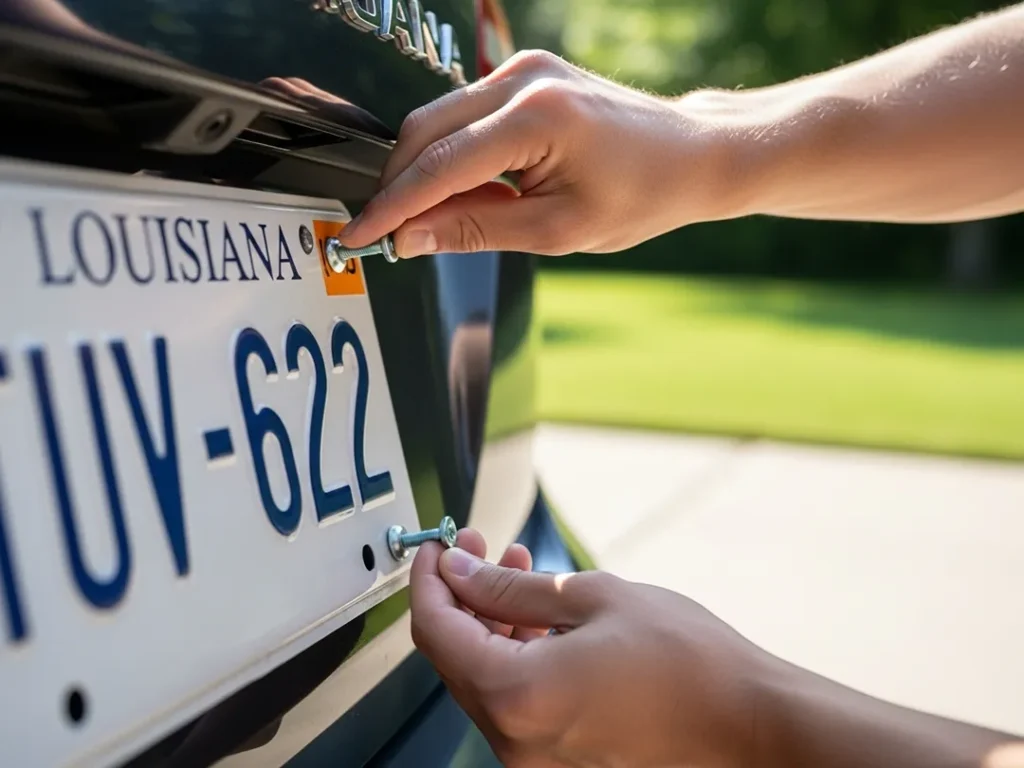 license plate issuance transfer installation