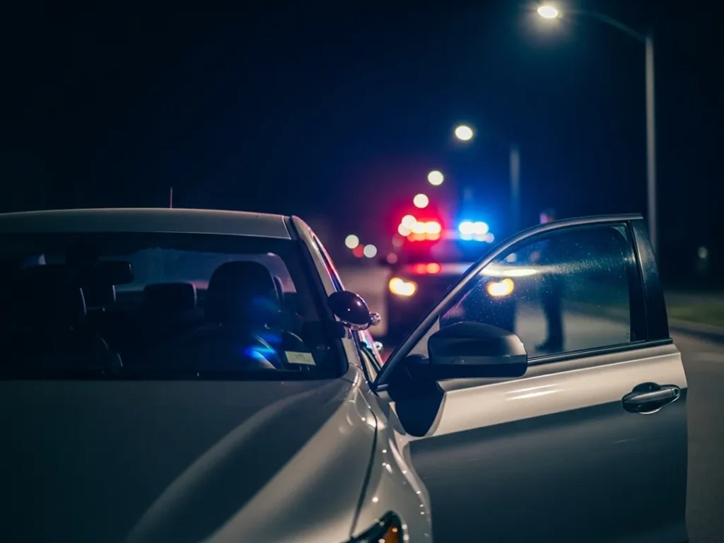 sr22 dui high risk coverage car night scene