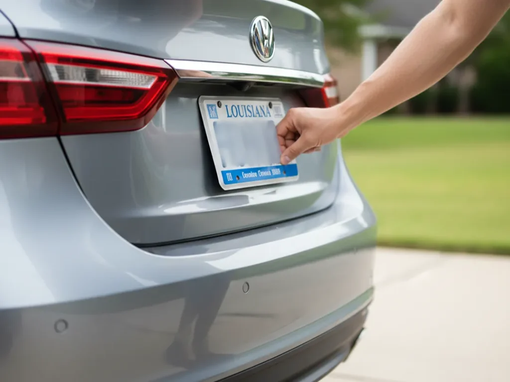 vehicle registration renewal sticker license plate