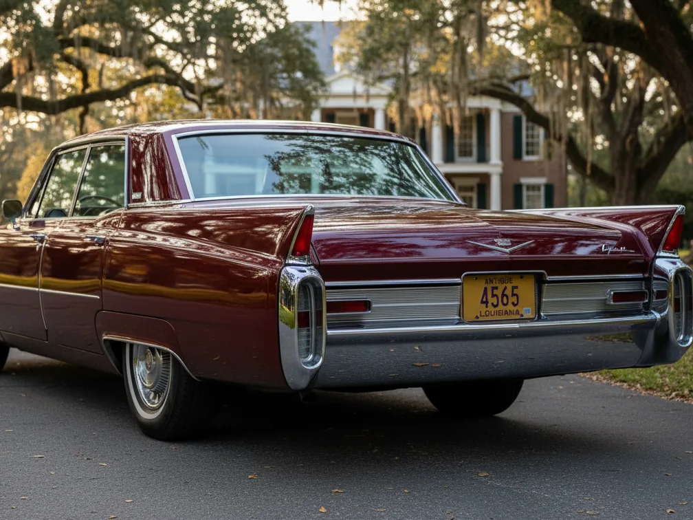 louisiana antique license plate classic car registration service restored vehicle