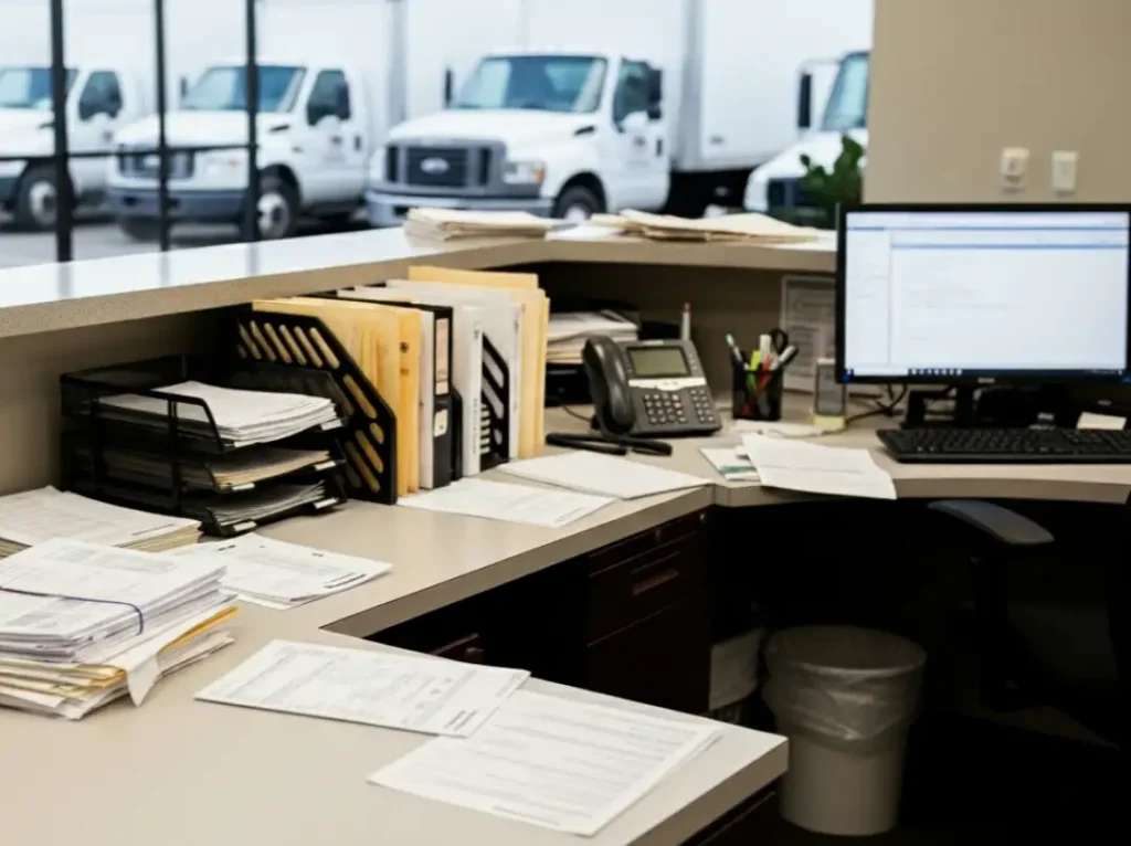 fleet volume title processing office desk